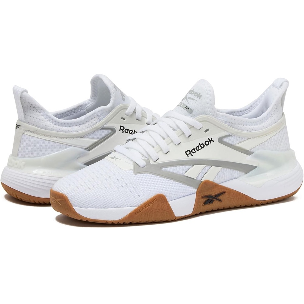 Reebok White and Gray Pickleball Shoes